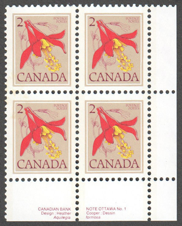 Canada Scott 707 MNH PB LR - Click Image to Close